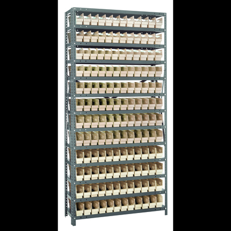 QUANTUM STORAGE SYSTEMS Steel Shelving with plastic bins 1275-100IV